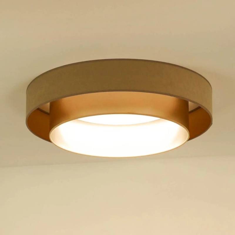 B-Ware Duolla Led Deckenlampe Luneta Leuchte Lampe Samt Beige Gold ø 60 Cm 3 Step Dim B-Ware Duolla Led Deckenlampe Luneta Leuchte Lampe Samt Beige Gold ø 60 Cm 3 Step Dim von DUOLLA