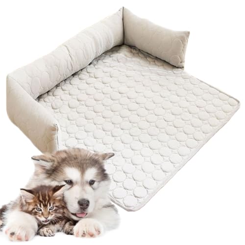 DUOPAI Dog Sofa Bed, 70 * 70cm/90 * 90cm, Blanket Protection, Washable, Cushion, Couch Cushion, Mat (Grau,70 * 70cm) von DUOPAI