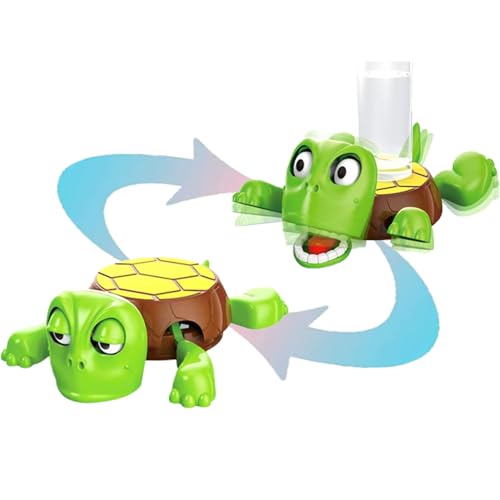 Turtle Coaster with Funny Expression, 3D Printed Turtle Coasters with Funny Facial Expression When You Place a Glass on His Back, Funny Gifts for Men (Grün) von DUOPAI