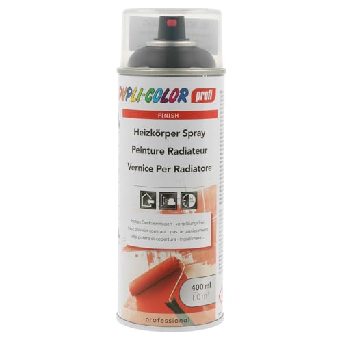 DUPLI-COLOR 101234 profi Heizkörperspray Spray RAL 9005 matt 400 ml von DUPLI-COLOR