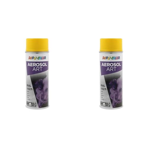 DUPLI-COLOR 131462 AEROSOL ART RAL 1021 rapsgelb matt 400 ml (Packung mit 2) von DUPLI-COLOR
