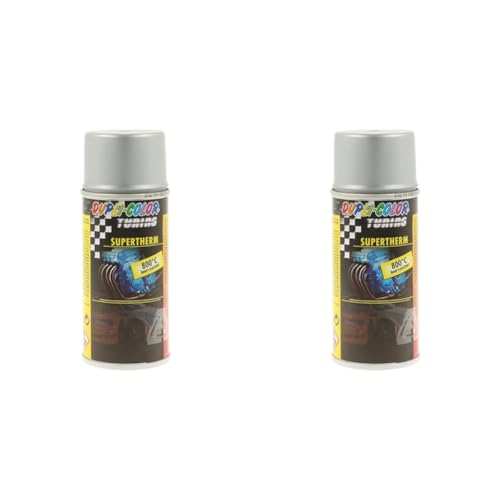 DUPLI-COLOR 133763 Supertherm silber 800°C 150 ml (Packung mit 2) von DUPLI-COLOR