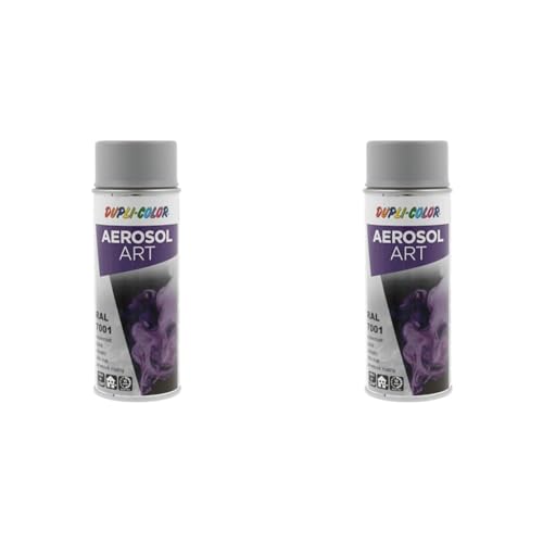 DUPLI-COLOR 454424 AEROSOL ART RAL 7001 silbergrau seidenmatt 400 ml (Packung mit 2) von DUPLI-COLOR