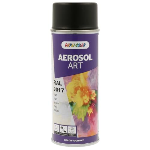 DUPLI-COLOR 741555 AEROSOL ART RAL 9017 verkehrsschwarz matt 400 ml von DUPLI-COLOR