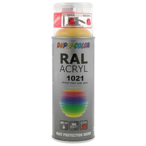 Dupli-Color 349522 RAL-Acryl-Spray 1021, 400 ml, Rapsgelb Glanz von DUPLI-COLOR
