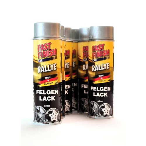 Dupli-Color Fast Finish CAR Rallye 1K AUTOLACK FELGENLACK Silber 6 x 500 ml 292842/6 von Dupli-Color