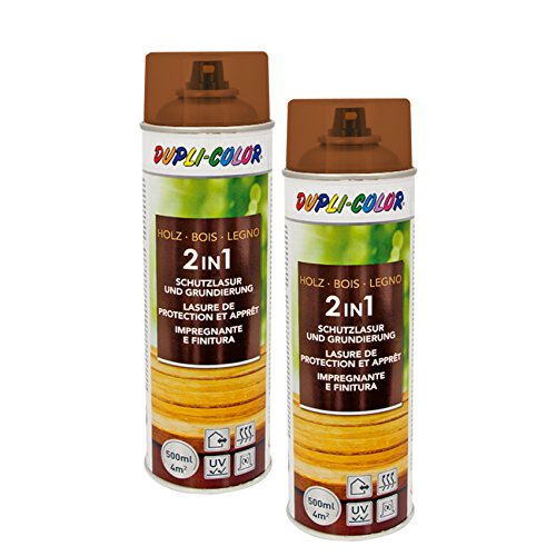 2x DUPLI COLOR HOLZSCHUTZLASUR WASSERABWEISEND ALLWETTERSCHUTZ TEAK von DUPLI_bundle