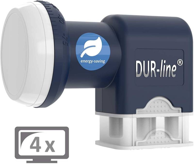 DUR-line DUR-line Blue ECO Quad - Stromspar-LNB - 4 Teilnehmer - Premium-Qualit Universal-Quad-LNB DUR-line DUR-line Blue ECO Quad - Stromspar-LNB - 4 Teilnehmer - Premium-Qualit Universal-Quad-LNB von DUR-line
