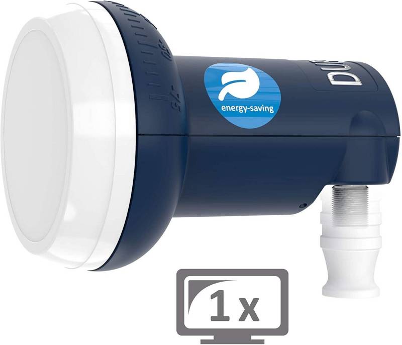 DUR-line DUR-line Blue ECO Single Stromspar-LNB - 1 Teilnehmer - Premium-Qualit Universal-Single-LNB von DUR-line