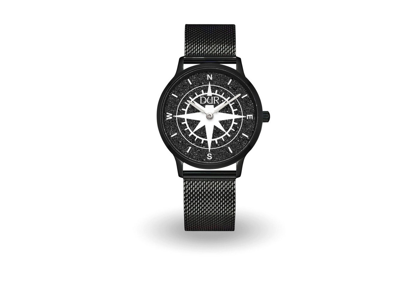DUR Uhr DUR Schmuck: Uhr 36er "Kompass 1" mit Lavasand, PVD beschichtet, Mesh DUR Uhr DUR Schmuck: Uhr 36er "Kompass 1" mit Lavasand, PVD beschichtet, Mesh von DUR