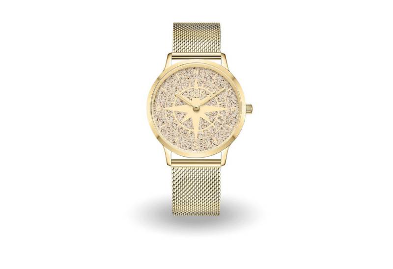 DUR Uhr DUR Schmuck: Uhr 36er "Kompass 1" mit Strandsand,PVD beschichtet, Mesh DUR Uhr DUR Schmuck: Uhr 36er "Kompass 1" mit Strandsand,PVD beschichtet, Mesh von DUR