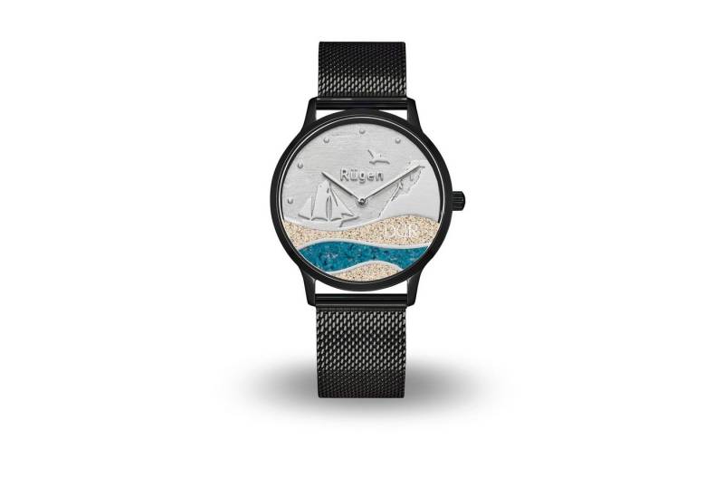 DUR Uhr DUR Schmuck: Uhr 40er „Strandwellen Rügen“ mit Strandsand und blauem S DUR Uhr DUR Schmuck: Uhr 40er „Strandwellen Rügen“ mit Strandsand und blauem S von DUR