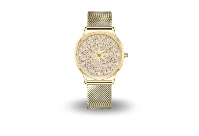 DUR Uhr DUR Schmuck: Uhr 40er "Kompass 2" mit Strandsand,PVD beschichtet, Mesh DUR Uhr DUR Schmuck: Uhr 40er "Kompass 2" mit Strandsand,PVD beschichtet, Mesh von DUR