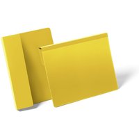 DURABLE Kennzeichnungstasche mit Falz A5 quer, gelb von Durable