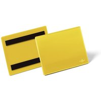 DURABLE Magnetische Kennzeichnungstasche A6 quer, gelb von Durable
