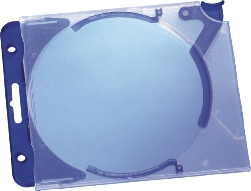 DURABLE Aufbewahrungsbox CD-Hardbox Quickflip complete für 1 CD PP 155x126x27mm transp./blau 5 von DURABLE