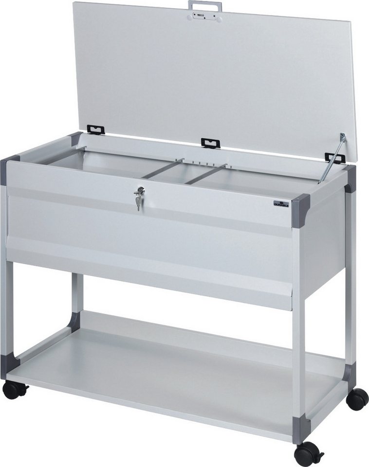 DURABLE Aufbewahrungsbox Hängemappenwagen System File Trolley 100 Multi Top für 100 Mappen grau DURABLE Aufbewahrungsbox Hängemappenwagen System File Trolley 100 Multi Top für 100 Mappen grau von DURABLE