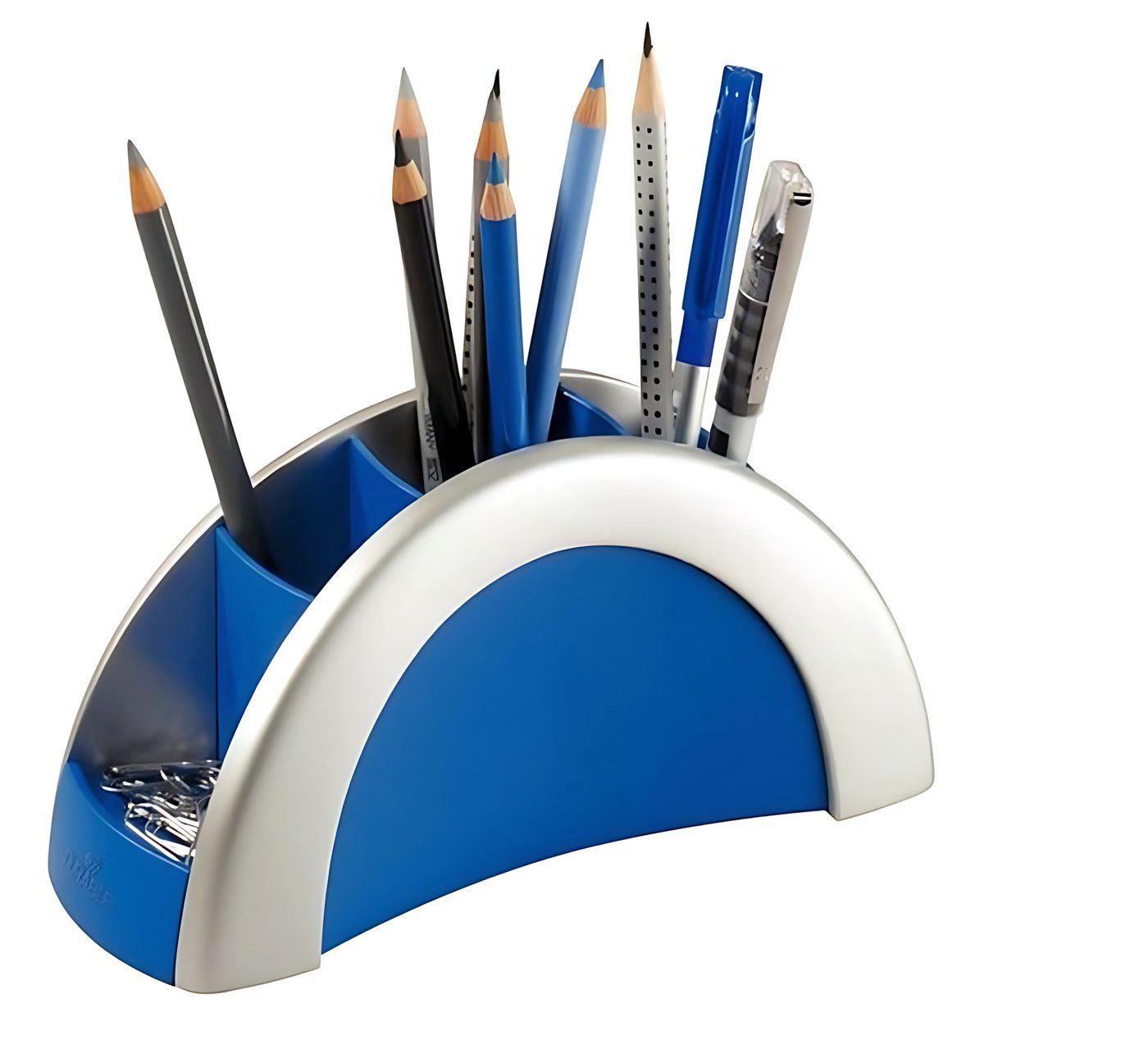 DURABLE Aufbewahrungsdose Durable Stiftebutler PEN HOLDER si mit 5 Kammern und Standpads von DURABLE