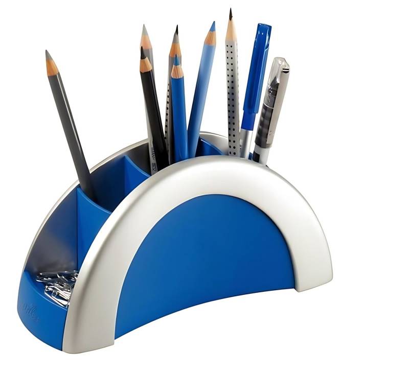 DURABLE Aufbewahrungsdose Durable Stiftebutler PEN HOLDER si mit 5 Kammern und Standpads von DURABLE