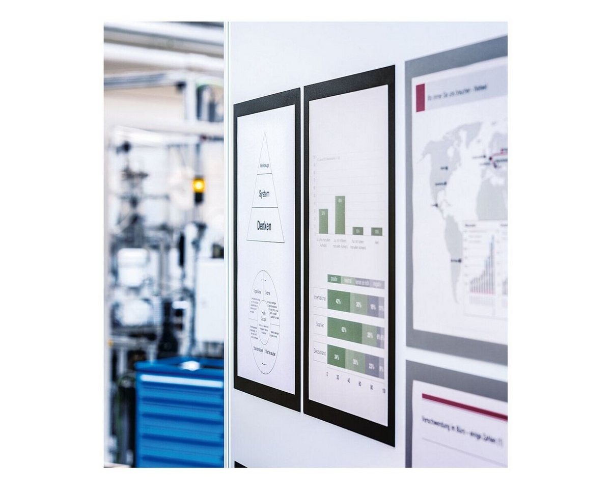DURABLE Einzelrahmen DURAFRAME® MAGNETIC 4868, (5 St), Info-Rahmen, magnetisch haftend von DURABLE