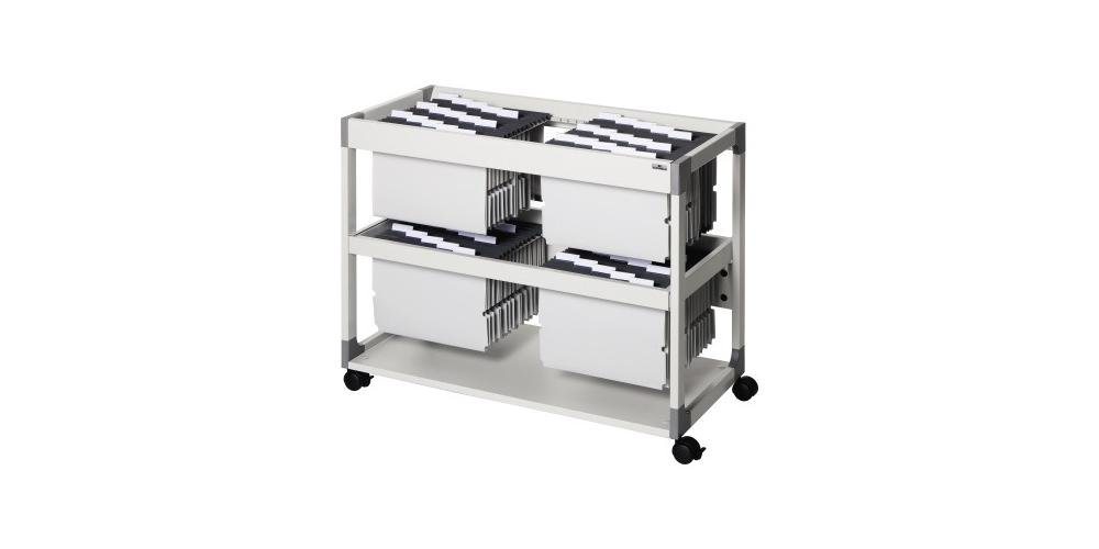 DURABLE Hängeregistereinsatz Hängemappenwagen SYSTEM FILE TROLLEY 200 MULTI DUO Maße: 89,7 x 71,5 x 43,2 cm (B x H x T) Werkstoff: Metall, Stahl (pulverbeschich von DURABLE