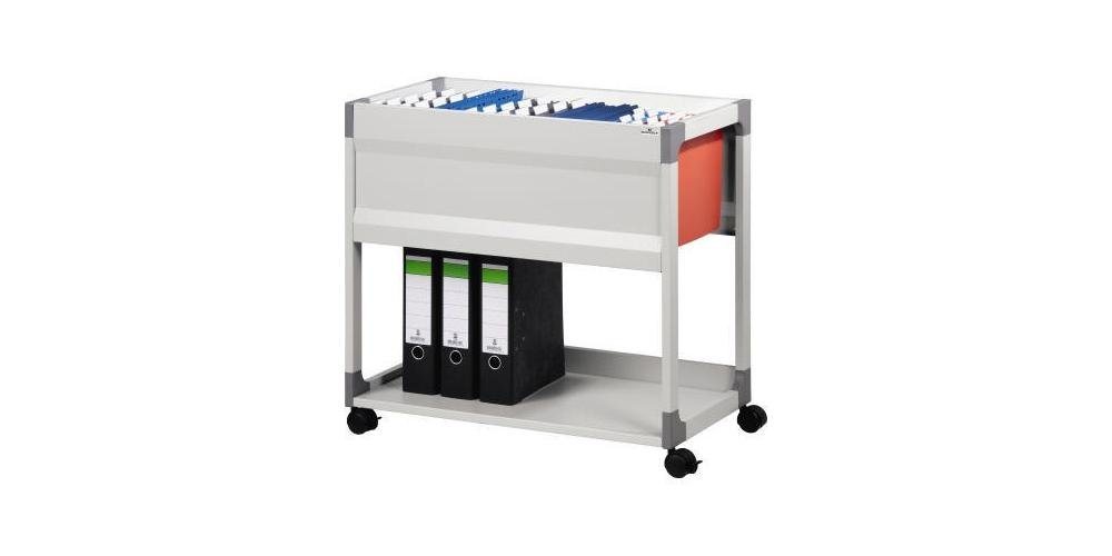 DURABLE Hängeregistereinsatz Hängemappenwagen SYSTEM FILE TROLLEY 90 Maße: 75 x 71,5 x 43,2 cm (B x H x T) Werkstoff: Stahl pulverbeschichtet, Holz von DURABLE