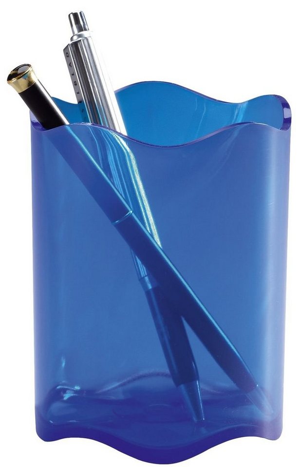 DURABLE Aufbewahrungsbox Stifteköcher TREND, 1 Fach, 80 x 102 mm (x h), transluzent blau von DURABLE