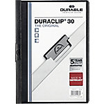 DURABLE Klemmmappe Duraclip 30 Blatt DIN A4 Schwarz von DURABLE