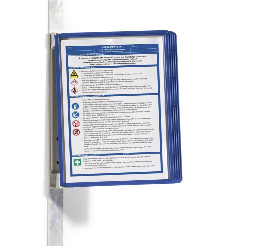 DURABLE Magnettafel Durable 591407 Sichttafel Dunkelblau (B x H x T) 325 x 360 x 260 mm DI von DURABLE