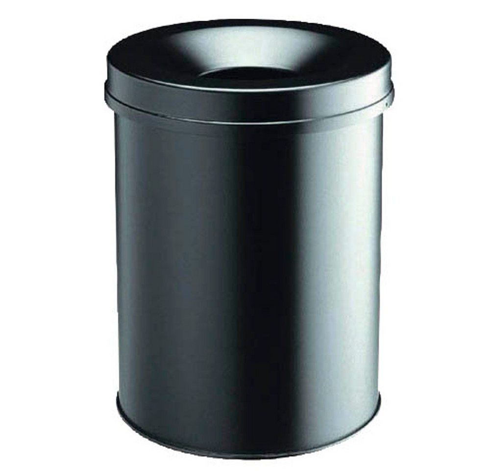 DURABLE Papierkorb DURABLE 3305 Papierkorb SAFE mit Flammenlöschkopf 15l - schwarz von DURABLE