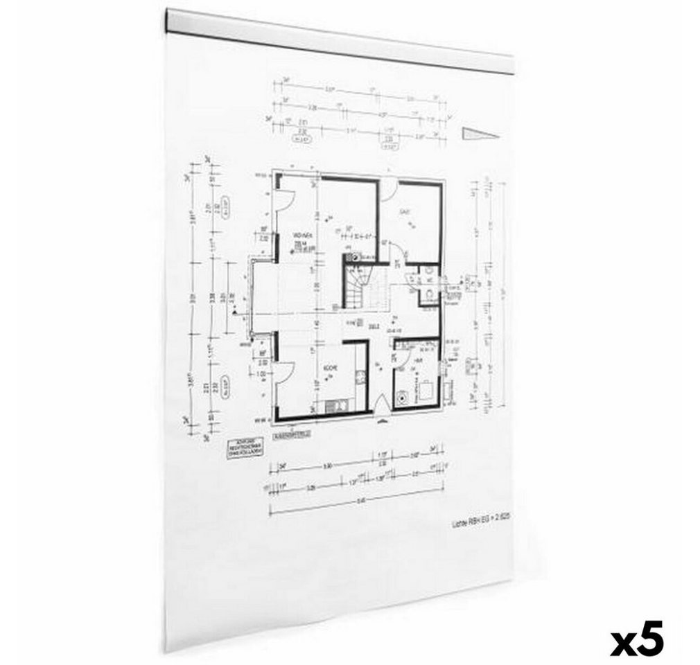 DURABLE Papierscheren Klemme Durafix Rail Plattenspeicher Selbstklebend (5 Stück) von DURABLE