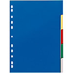 DURABLE Blanko Register DIN A4 Farbig Sortiert Mehrfarbig 5-teilig PP (Polypropylen) Portrait A4 11 Löcher 6730 von DURABLE