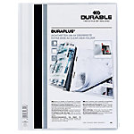 DURABLE Duraplus Schnellhefter 257902 DIN A4+ PVC (Polyvinylchlorid) 24 (B) x 31,1 (H) cm Weiß von DURABLE