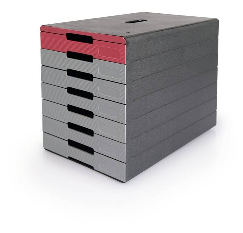 DURABLE Schubladenbox Durable IDEALBOX PRO 7 776303 Schubladenbox Anthrazit DIN A4, DIN C4 A von DURABLE