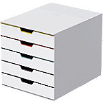 DURABLE Schubladenboxen VARICOLOR Mix 5 ABS Weiß 28 x 35,6 x 29,2 cm von DURABLE