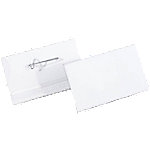 DURABLE Standard Namensschild mit Nadel 800819 175 x 185 mm 100 Stück von DURABLE
