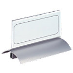 DURABLE Tischnamensschild 8201 Transparent, Silber Acryl, Aluminium 15 x 6,1 cm 2 Stück von DURABLE