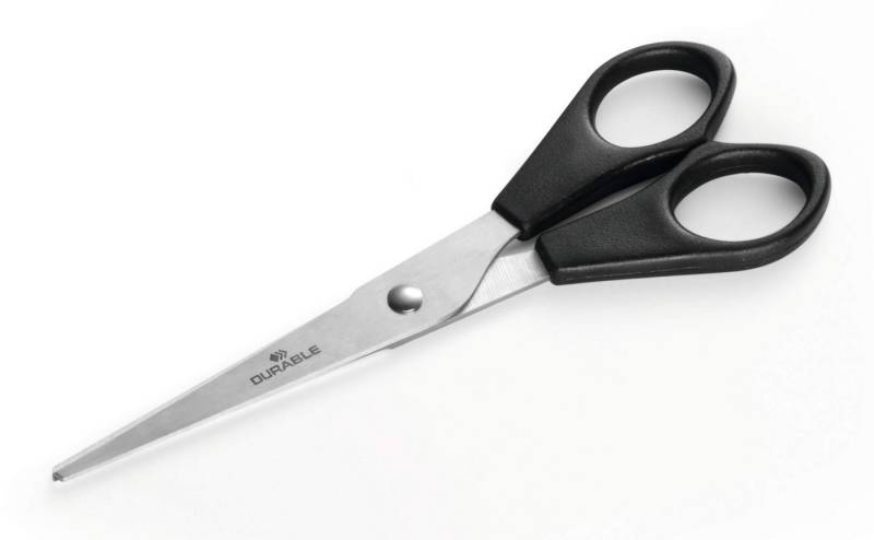 DURABLE Universalschere Durable Schere Standardausführung 15cm rostfrei mit Kunststoffgriffen DURABLE Universalschere Durable Schere Standardausführung 15cm rostfrei mit Kunststoffgriffen von DURABLE