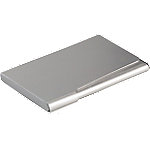 DURABLE Visitenkartenbox 57 x 90 mm 20 Karten Silber 9 x 1 x 5,7 cm von DURABLE