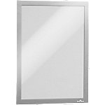 DURABLE Plakatrahmen DURAFRAME Selbstklebend DIN A4 Silber 2 Stück von DURABLE