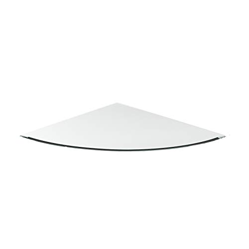 Funkenschutzplatte G14 Viertelkreis 8mmx 1250mmx 1250mm mit 18mm Facette und Dichtlippe Glasplatte Bodenplatte Kaminplatte Funkenschutz Ofenplatte Kaminglas von DURAFLAMM®