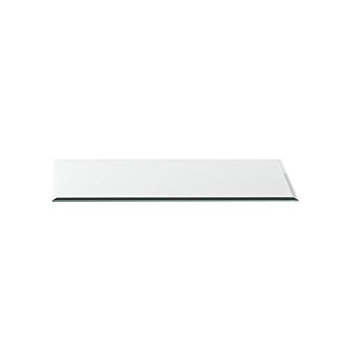 Funkenschutzplatte G24 Rechteck ESG 6mm x 500mm x 1000mm mit 18mm Facette Glasplatte Bodenplatte Kaminplatte Funkenschutz Ofenplatte Kaminglas von DURAFLAMM®