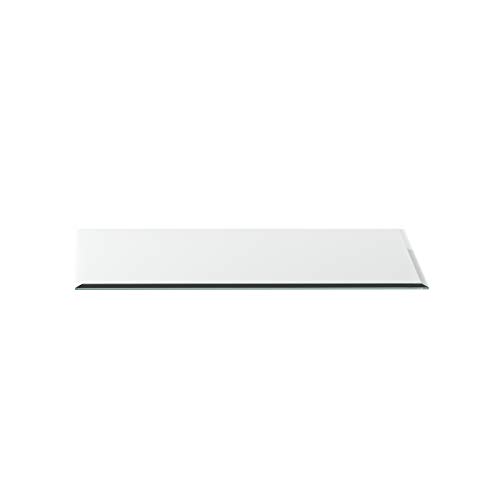 Glas für Kamin Vorlegeplatte Rechteck G24 T: 500 mm x B: 1000 mm x H: 6 mm Esg 18mm mit Dichtlippe Glasbodenplatte/Kaminglas von DURAFLAMM®
