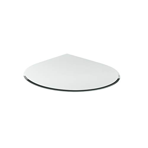 Funkenschutzplatte G4 Tropfen ESG 6 mm x 1000 mm x 1000 mm mit 18mm Facette Glasplatte Bodenplatte Kaminplatte Funkenschutz Ofenplatte Kaminglas von DURAFLAMM Funkenschutzplatte