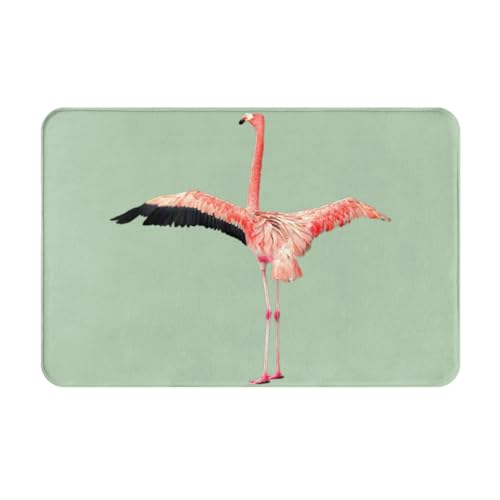 DURAGS Fußmatte mit Flamingo1-Druck, für drinnen und draußen, Heimdekoration, ästhetisch ansprechend und funktional von DURAGS