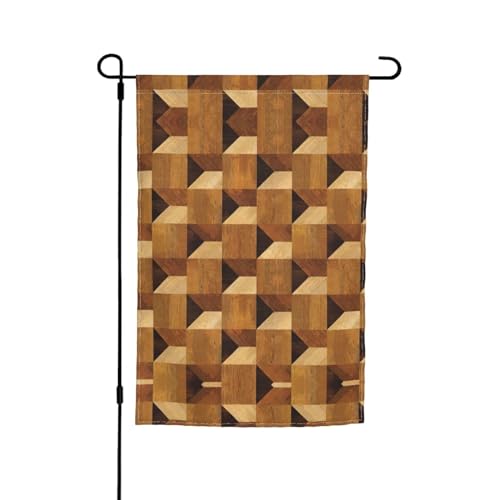 Gartenflagge mit Holzdruck, 30,5 x 45,7 cm, saisonale Dekoration für Bauernhaus, Urlaub, Frühling, Outdoor von DURAGS