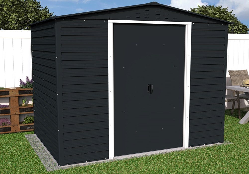 DURAMAX Gerätehaus DURAMAX Metall-Alpine 2,4x1,8m, BxT: 261,7x183 cm von DURAMAX