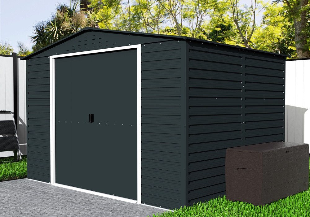 DURAMAX Gerätehaus DURAMAX Metall-Alpine 3x2,4m, BxT: 321,6x243,1 cm von DURAMAX