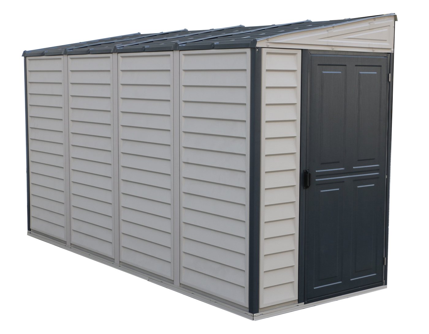 DURAMAX Gerätehaus Kunststoff Gerätehaus 122x321 Gartenhaus Drehtür, (1 St) von DURAMAX