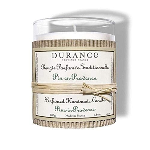 Durance Edelamber Duftkerze, Wachs-Mischung, Weiß, 180 gr von DURANCE